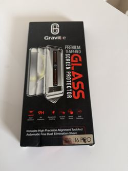 Gravit:e 9H Tempered Glass Screen Protector 2 Pack for iPhone 16 Pro