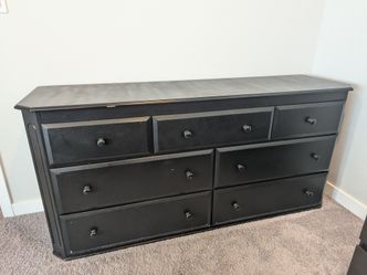 Sturdy black dresser