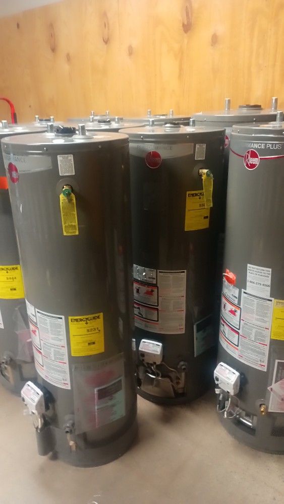 🔥🔥 HOT WATER TANKS BRAND NEW SCRATCH AND DENT CHIMNEY AND POWER VENTS AVAILABLE