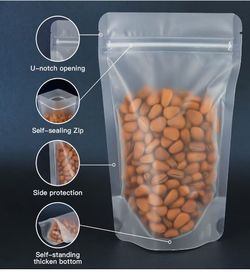 97 Resealable Bags,4.3" x 6.7" Matte Stand Up Zipper Bags for Packaging