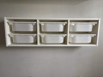 Ikea Trofast Storage Wall Shelves White