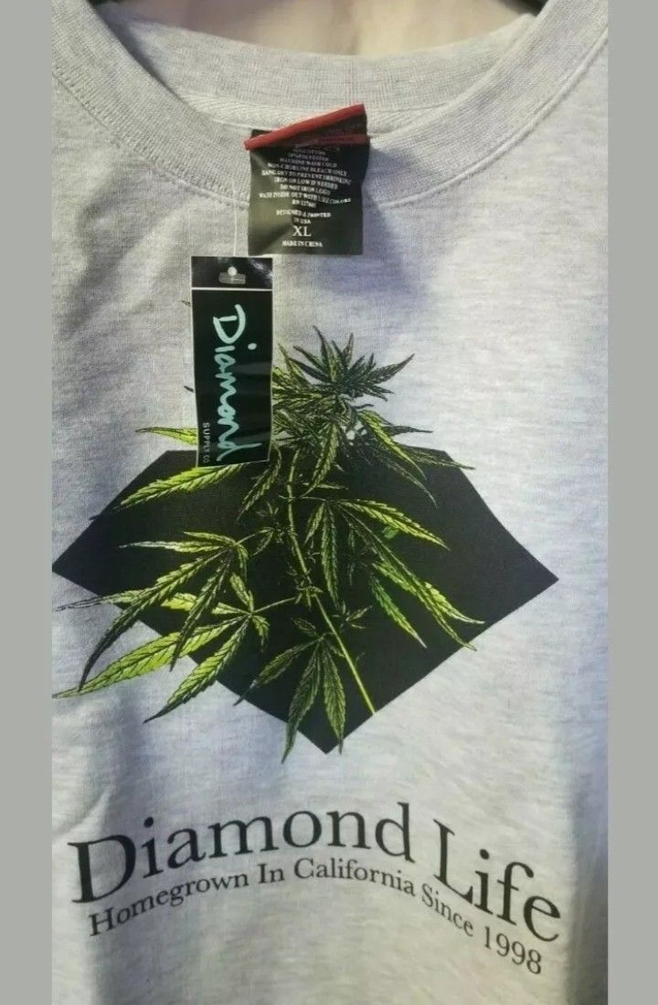 2 Rare Diamond Supply Co 42O Kush Cali Hoodie & crewneck supreme XL