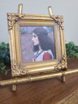 Small Vintage Frame With John William Waterhouse Art Print