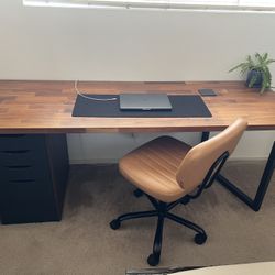 Modern Desk with Office Chair