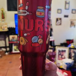 40oz Stainless Steel Tumbler (nurse)
