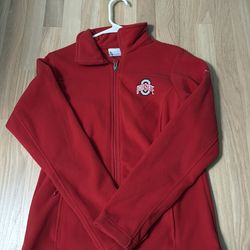 Women’s Ohio state red Columbia fleece