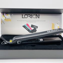 LORION Salon Grade 1.25" Ceramic Black Flat Iron Hair Straightener "NEW IN BOX"