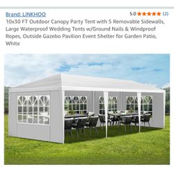 10x30 Tent With Walls 