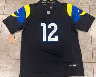 NFL MENS LA  RAMS BLACK JERSEY