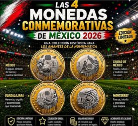 Monedas conmemorativas ediciion méxico