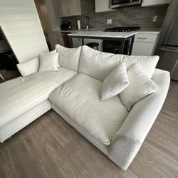 White Sectional Sofa 