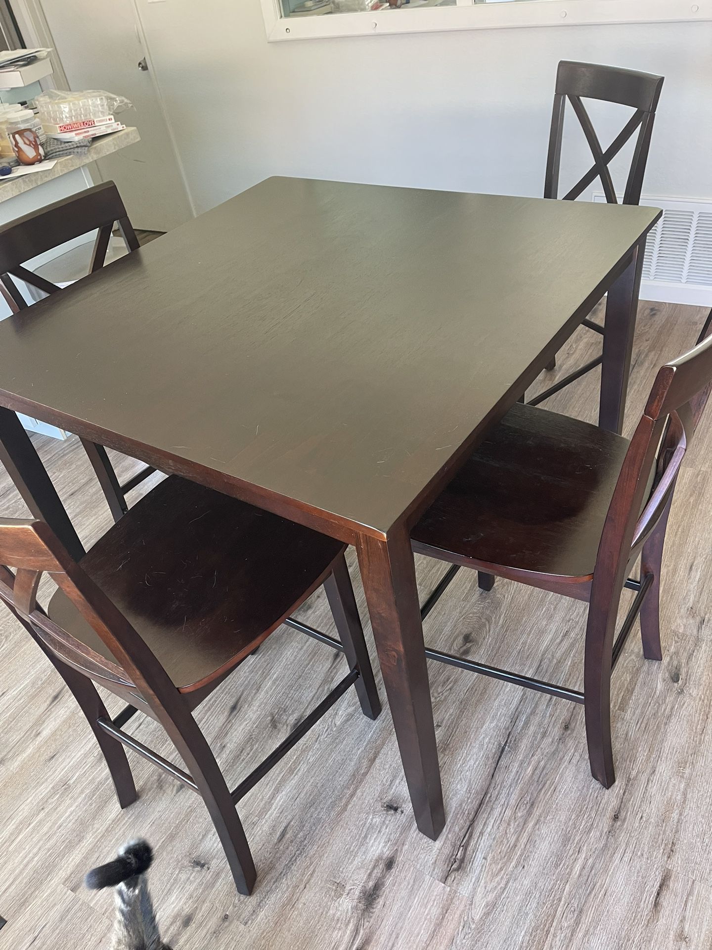 Real Wood Dining Table & Chairs