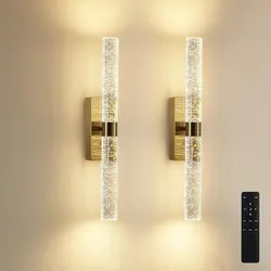 Brand new Brand: Aunalong
Aunalog Wall Sconces Battery Operated Set of 2, Dimmable Brushed Gold LED
No hardwiring; up to 50-hour runtime; remote dimmi