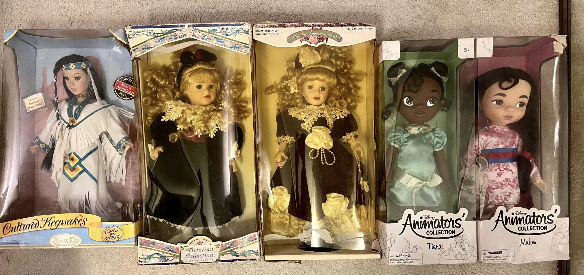 Vintage Victorian & Disney Collectible Dolls