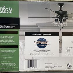  Hunter Fan 60 inch Indoor Ceiling Fan & Lights 