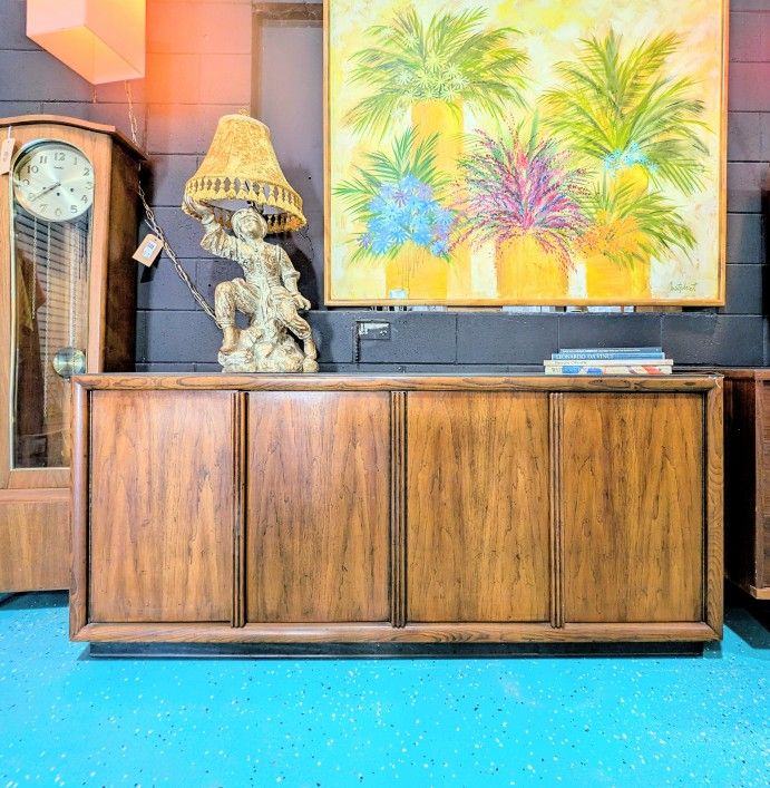 Vintage Oak Credenza