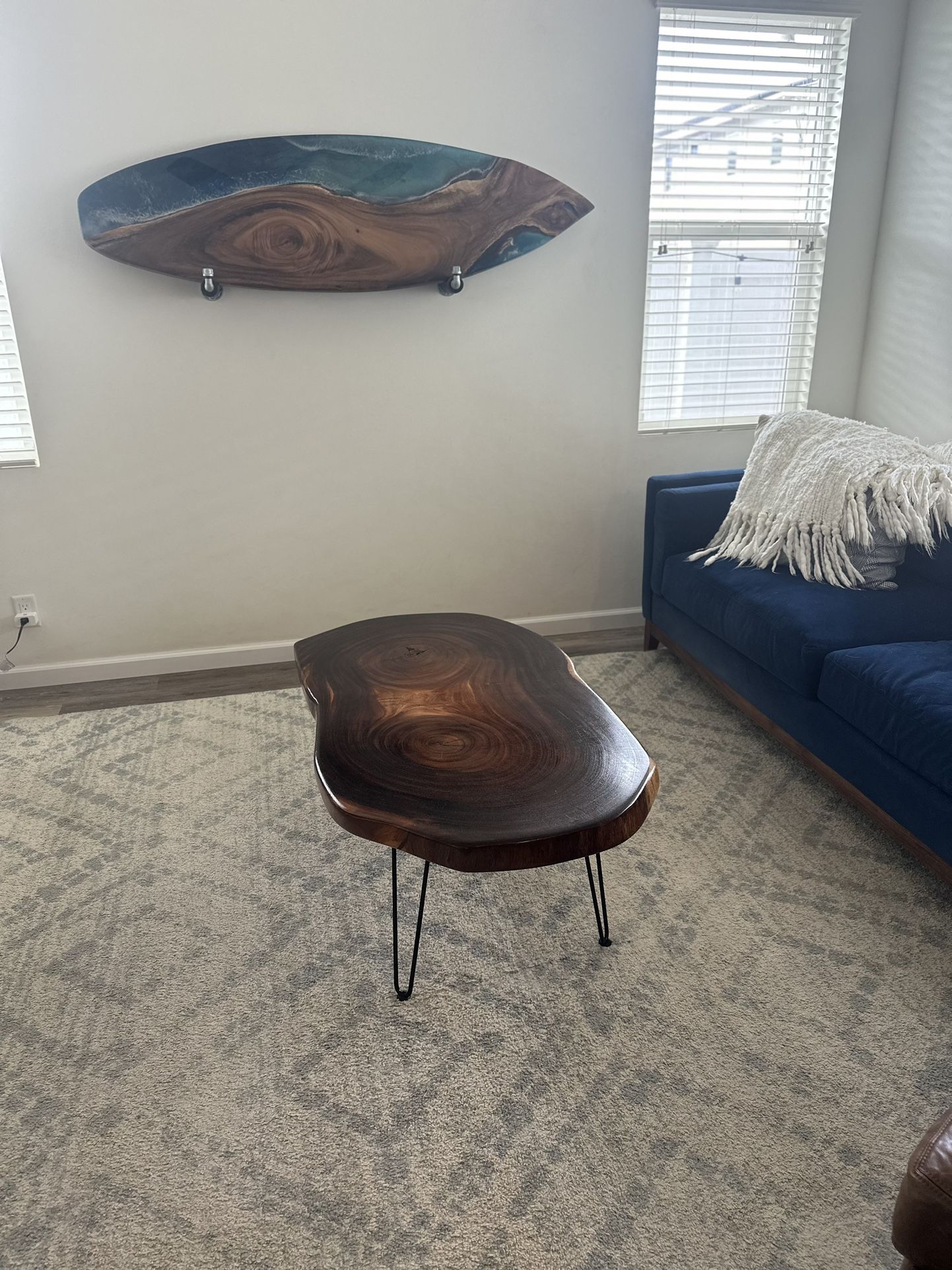 Custom Monkeypod Coffee Table