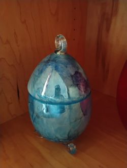 Glass Vase With Lid
