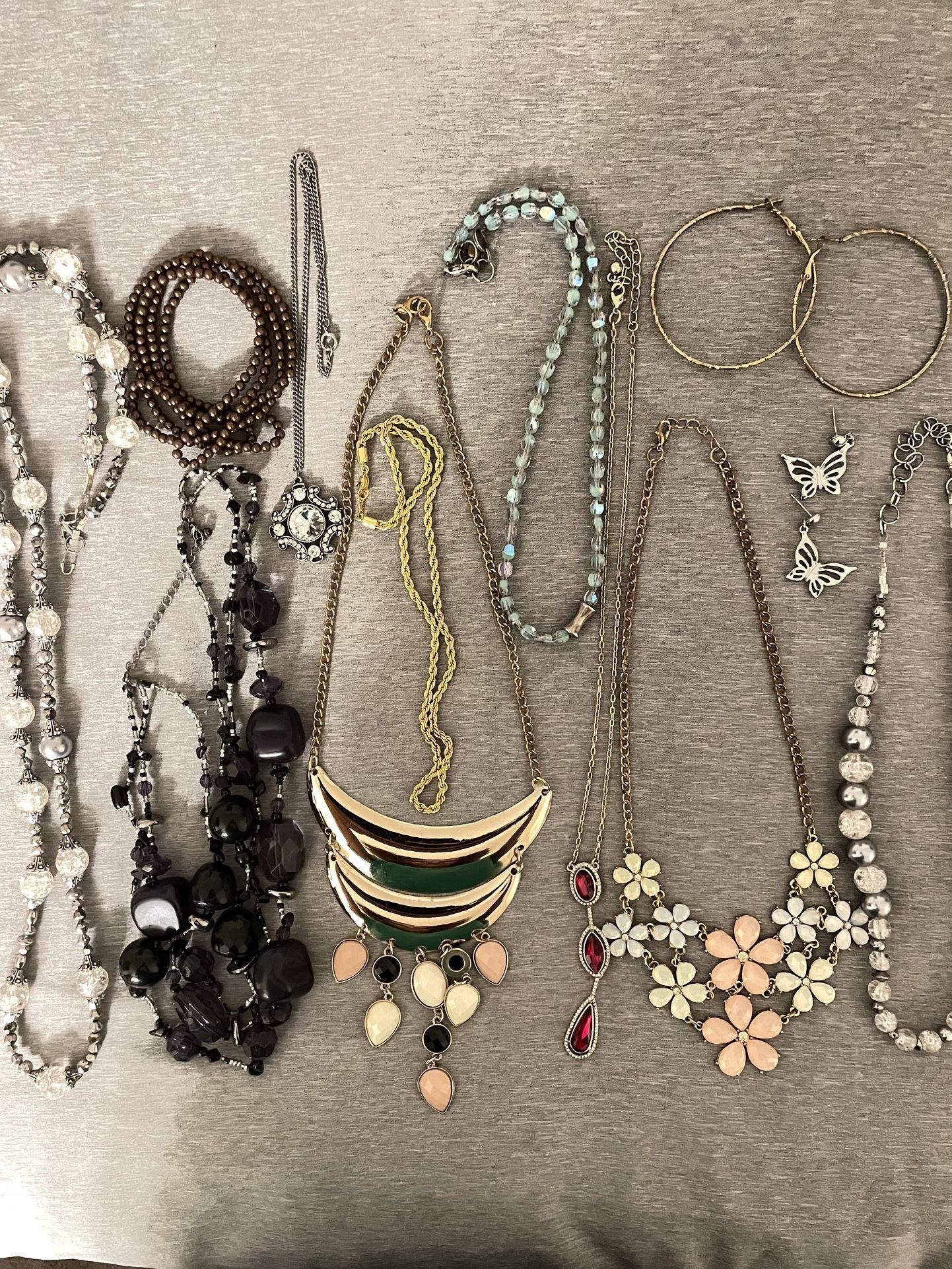 Necklaces, Pendants & Earrings. 