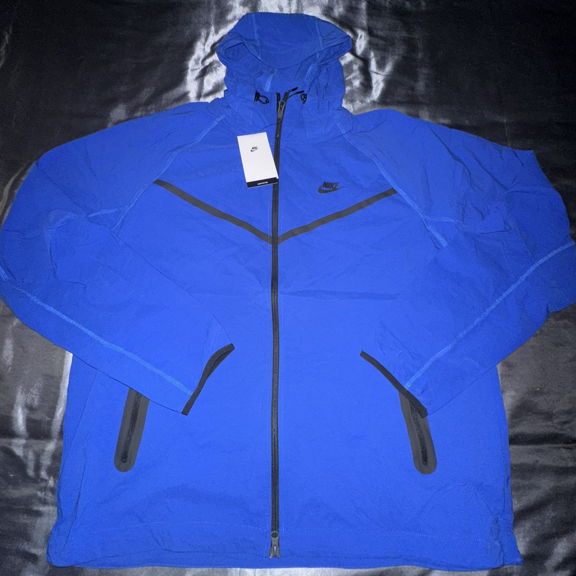 Nike Tech Mens Woven Jacket Game Royal Blue HM7151-480 Size Large-Tall NWT