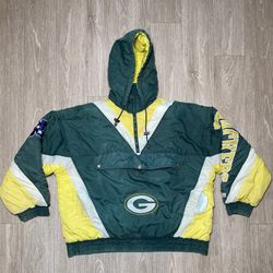 Vintage 90’s Lee Sport Team Green Bay Packers NFL Puffer Jacket Men Size 2XL 