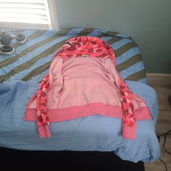 Pink Bape Hoodie Adult S (NEVER WORE)