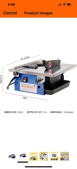 Electric 7” Wet Tile Saw