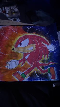 Knuckles the Hedgehog Original Fan Art Drawing
