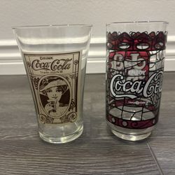Vintage Coca Cola Glass Cups 