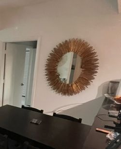Gold Sunburst Wall Mirror