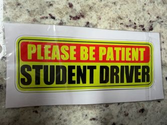 Student Driver Sticker (2 pc)