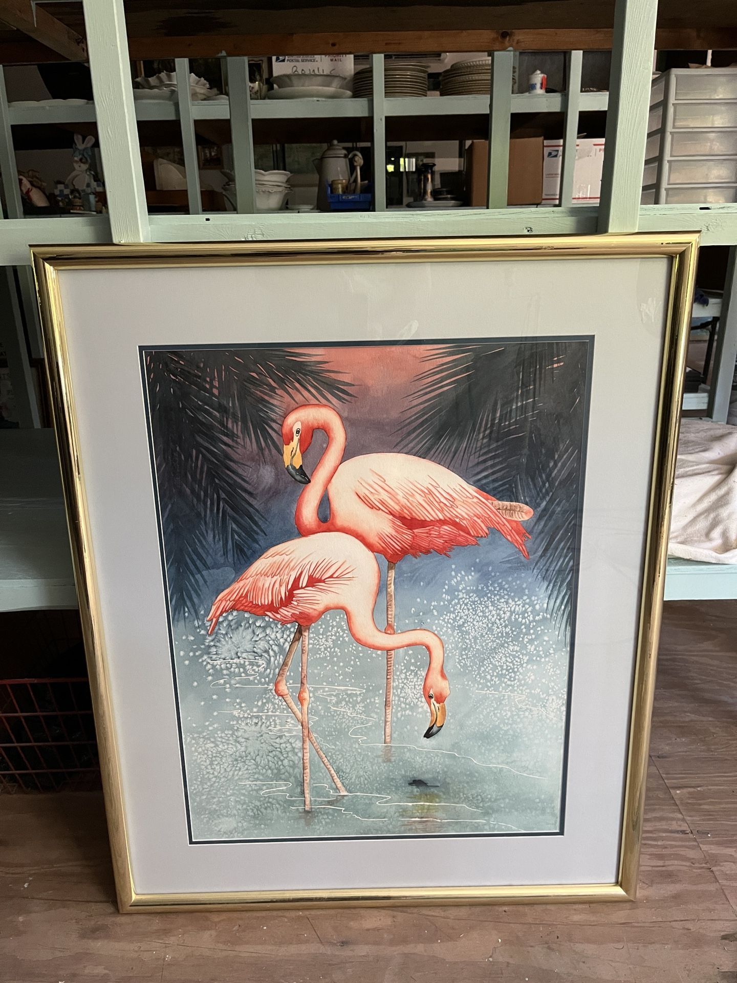 Framed Flamingo Print