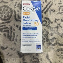 CeraVe AM Facial Moisturizing Lotion SPF 50 – 3 oz (89 mL)