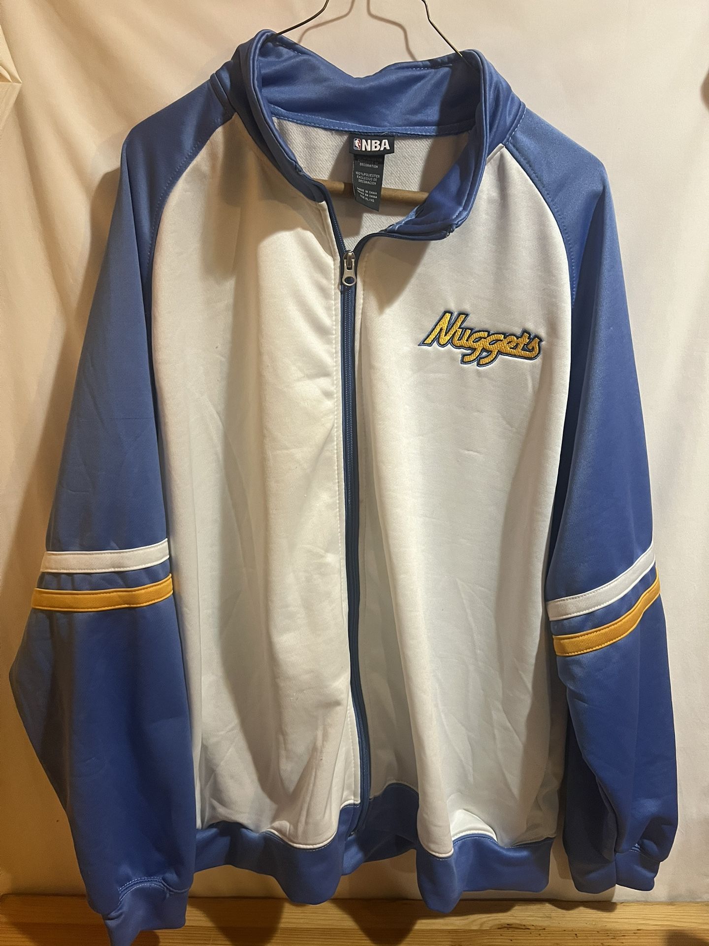 NBA BASKETBALL JACKET MENS X-LARGE XL Nuggets Used Good Condition $40 Meet Up In Irving @dfwgoods