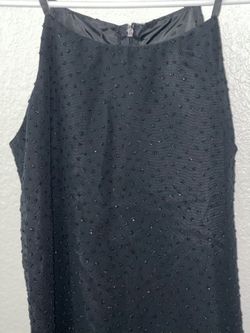 Sequined Black Dress