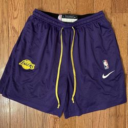 Los Angeles Lakers Nike Engineered Shorts Size Large 