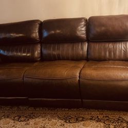 Luxe Leather Couch