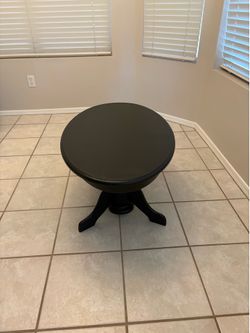 Oak Coffee Table Oval Painted Black