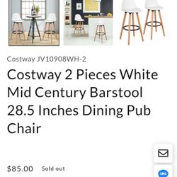 Costway mid-centary barstools