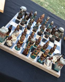 70$ Chess Board and Pieces.