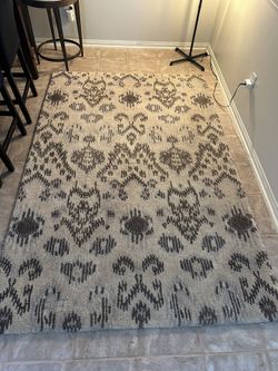 100% Wool Rug, Handmade In India 