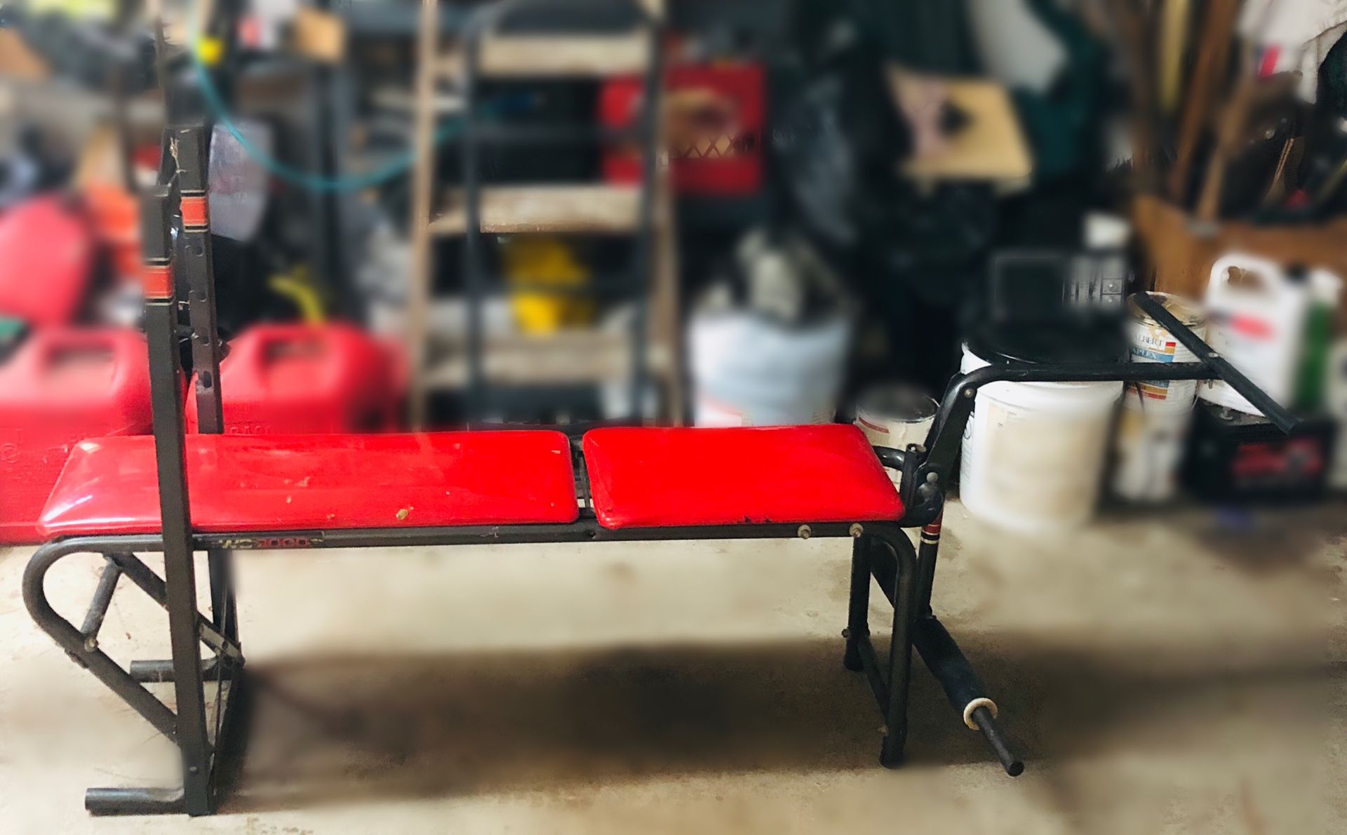 Red And Black Bench Press