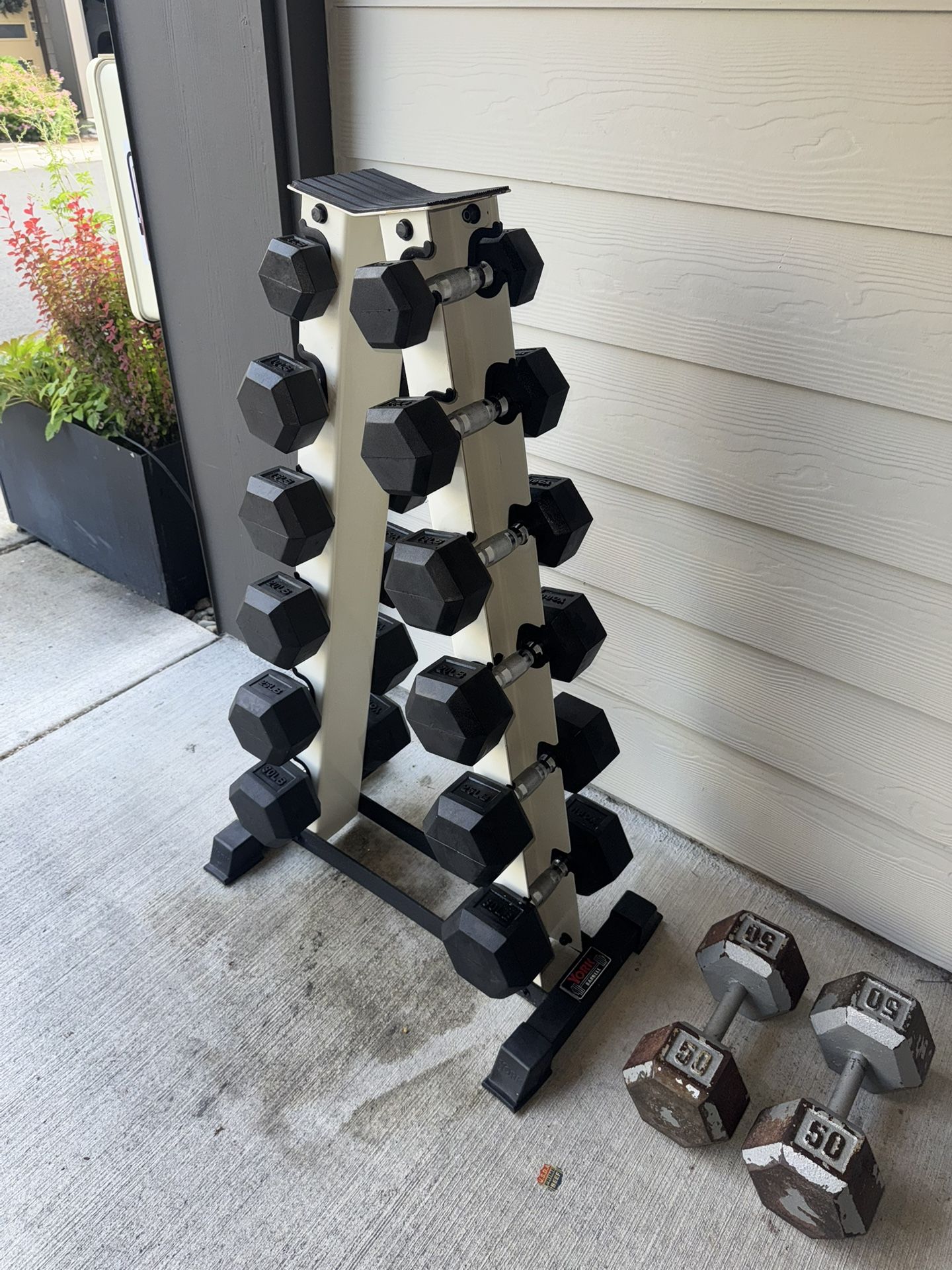 York Fitness Dumbell Rack Set