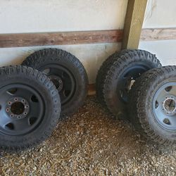Goodyear Duratrack Tires With Black 17inch  Steel Wheels