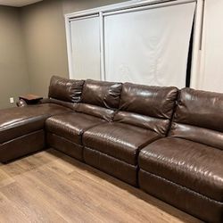 La-Z-Boy Leather Sectional Couch