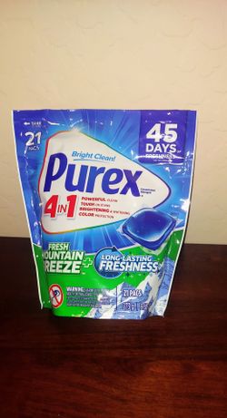 Purex laundry Detergent 21 count $3 Each (9 available)