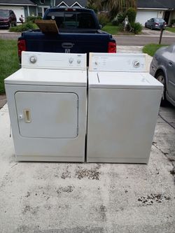 Analog Kenmore insignia washer dryer set