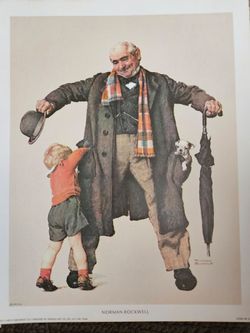 16x13 Rockwell print $2.00 waiting for your frame $1.00