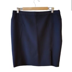 Banana Republic Navy Slit Skirt