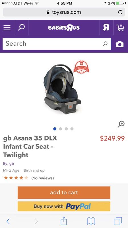 Brand new GB Asana 35 DLX Infant car seat Twilight for Sale in